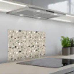 Terrazzo - Patroon - Groen keuken achterwand spatscherm klein 900 -3d_schuin
