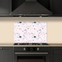 Terrazzo -  Patroon - Zacht - Snoep keuken achterwand spatscherm klein 900 -sfeer1