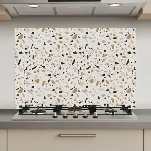 Terrazzo - Patroon - Staal keuken achterwand spatscherm klein 900 -3d_website