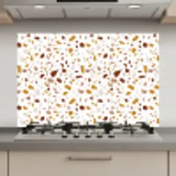 Terrazzo -  Patroon - Wit - Urban keuken achterwand spatscherm klein 900 -3d_website