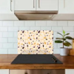 Terrazzo -  Patroon - Geel - keuken achterwand spatscherm klein 900 -sfeer2