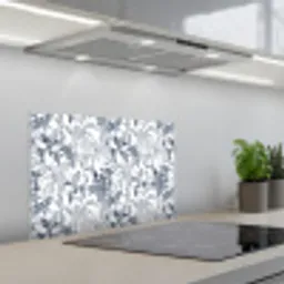 Tijger - Jungle - Blauw keuken achterwand spatscherm klein 900 -3d_schuin