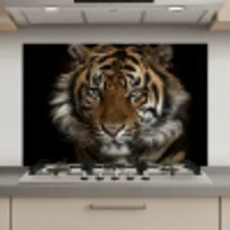 Tijger - Wilde dieren - Portret keuken achterwand spatscherm klein -3d_website