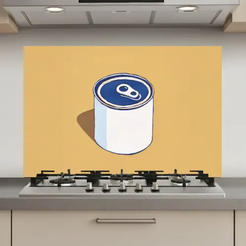 Blikje - Minimalistisch - Blauw - Illustratie keuken achterwand spatscherm klein -3d_website
