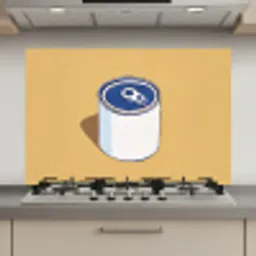 Blikje - Minimalistisch - Blauw - Illustratie keuken achterwand spatscherm klein -3d_website