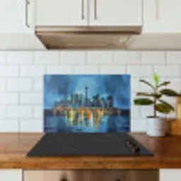 Skyline Toronto - Water - Stadslichten - Toren keuken achterwand spatscherm klein -sfeer2