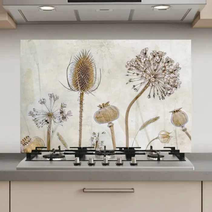 Verstilde Botanische Elegantie keuken achterwand spatscherm klein -3d_website