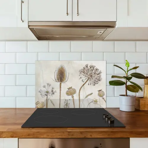 Verstilde Botanische Elegantie keuken achterwand spatscherm klein -sfeer2