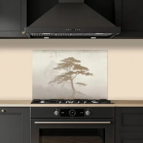 Boom - Oosterse stijl - Landschap keuken achterwand spatscherm klein -sfeer1