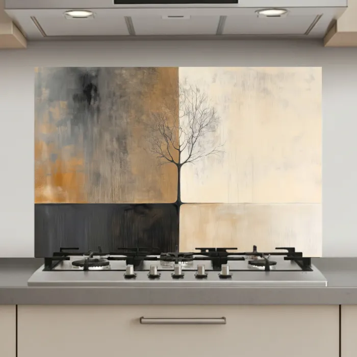 Boom - Vlakken - Takken - Kleurverloop keuken achterwand spatscherm klein -3d_website