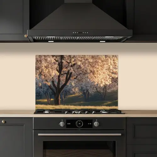 Bomen - Bloesem - Lente keuken achterwand spatscherm klein -sfeer1