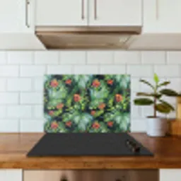Tropical - Bloemen - Bladeren - Jungle keuken achterwand spatscherm klein -sfeer2