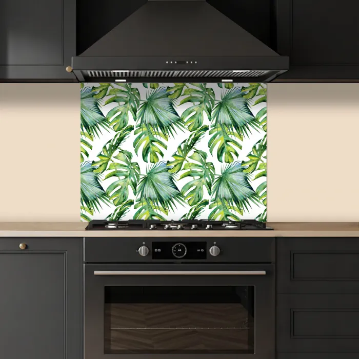 Tropical - Bladeren - Jungle keuken achterwand spatscherm middel -sfeer1