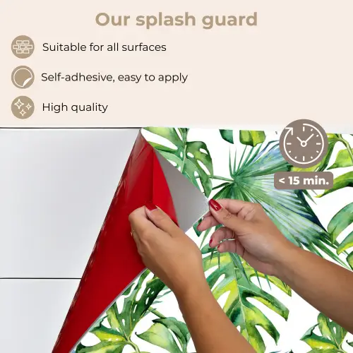 Tropical - Bladeren - Jungle keuken achterwand spatscherm middel -spatscherm_EN