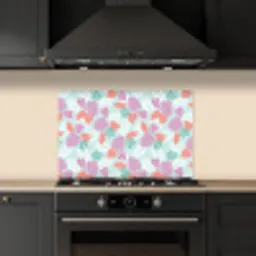 Tropisch - Bladeren - Pastel keuken achterwand spatscherm klein 900 -sfeer1