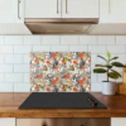 Tropisch - Zomer - Vlinder - Bloemen keuken achterwand spatscherm klein 900 -sfeer2