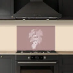Tros - Druiven - Illustratie - Bladeren keuken achterwand spatscherm klein -sfeer1