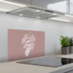 Tros - Druiven - Illustratie - Bladeren keuken achterwand spatscherm klein -3d_schuin