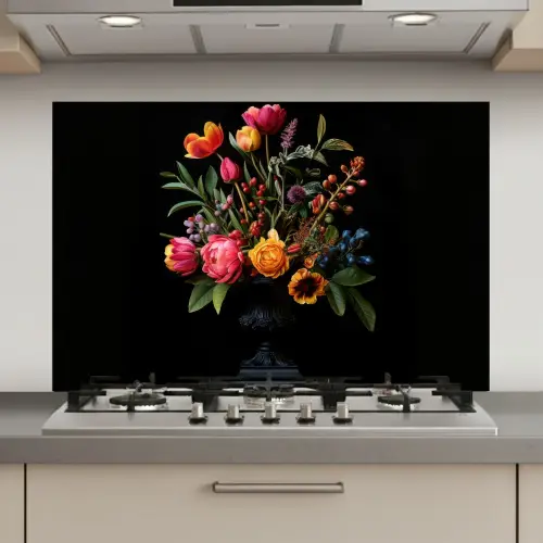 Tulpen - Bessen - Boeket - Vaas keuken achterwand spatscherm klein -3d_website