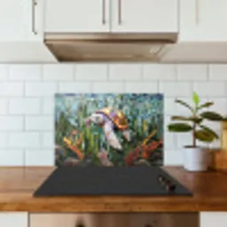 Schildpad - Zeewier - Mozaïek keuken achterwand spatscherm klein -sfeer2