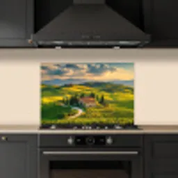 Toscane - Landschap - Wijngaarden keuken achterwand spatscherm klein -sfeer1