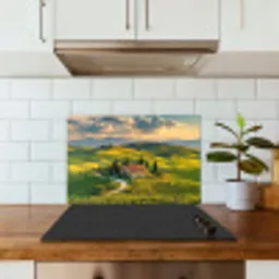 Toscane - Landschap - Wijngaarden keuken achterwand spatscherm klein -sfeer2