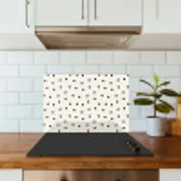 Valentijn - Hart - Wit - Zwart keuken achterwand spatscherm klein 900 -sfeer2