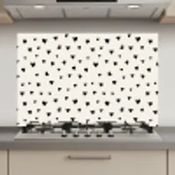 Valentijn - Harten - Zwart - Wit keuken achterwand spatscherm klein 900 -3d_website
