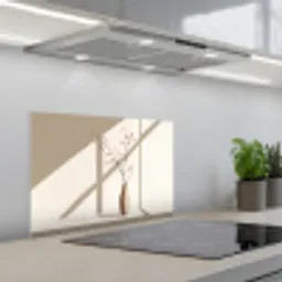 Vaas - Takken - Bessen - Minimalistisch keuken achterwand spatscherm klein -3d_schuin