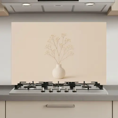 Vaas - Takken - Bloemetjes - Wit keuken achterwand spatscherm klein -3d_website
