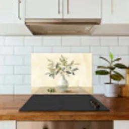 Vaas - Keramiek - Olijftakken keuken achterwand spatscherm klein -sfeer2