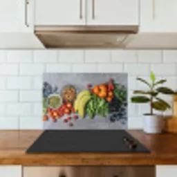 Groente - Fruit - Grijs keuken achterwand spatscherm klein -sfeer2