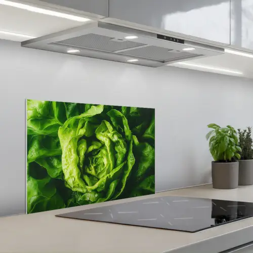 Groente - Sla - Groen keuken achterwand spatscherm klein -3d_schuin
