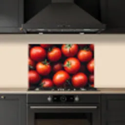 Groente - Rood - Tomaten keuken achterwand spatscherm klein -sfeer1