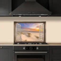 Doorkijk - Strand - Duinen - Natuur - Landschap keuken achterwand spatscherm klein -sfeer1