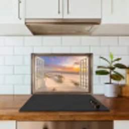 Doorkijk - Strand - Duinen - Natuur - Landschap keuken achterwand spatscherm klein -sfeer2