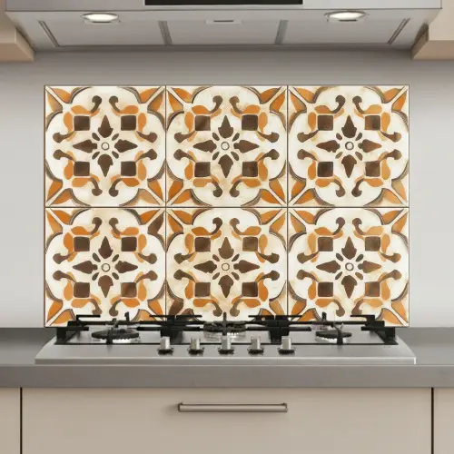 Vintage - Spaans - Decoratie - Keramiek keuken achterwand spatscherm klein -3d_website
