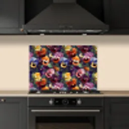 Viooltjes - Kleuren - Bloemblaadjes keuken achterwand spatscherm klein 900 -sfeer1
