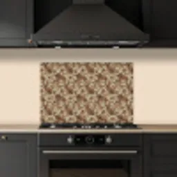 Warm - Bloemen - Groen - Rood keuken achterwand spatscherm klein 900 -sfeer1