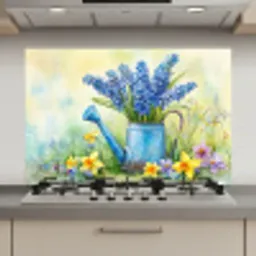 Gieter - Lavendel - Bloesems keuken achterwand spatscherm klein -3d_website
