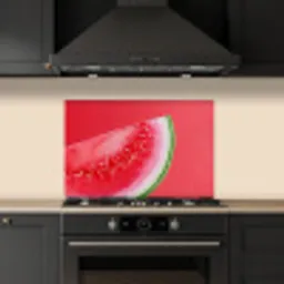 Watermeloen - Rood - Zomers keuken achterwand spatscherm klein -sfeer1