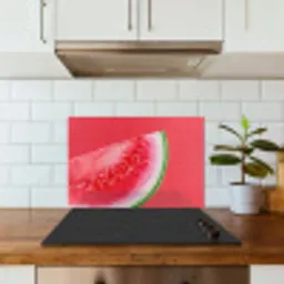 Watermeloen - Rood - Zomers keuken achterwand spatscherm klein -sfeer2