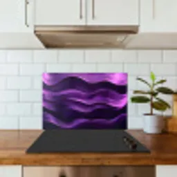 Golven - Abstract - Paars keuken achterwand spatscherm klein -sfeer2