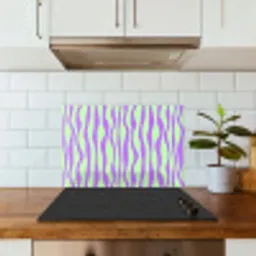 Golven - Paars - Mint - Groen keuken achterwand spatscherm klein 900 -sfeer2