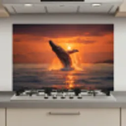 Walvis - Zon - Zee keuken achterwand spatscherm klein -3d_website