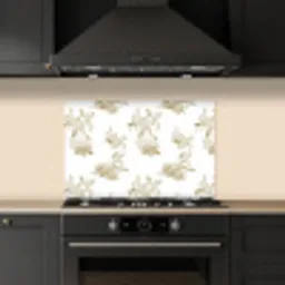 Wit - Apen - Beige keuken achterwand spatscherm klein 900 -sfeer1