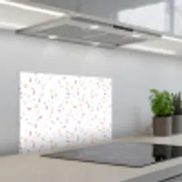 Wit - Vormen - Kleuren keuken achterwand spatscherm klein 900 -3d_schuin