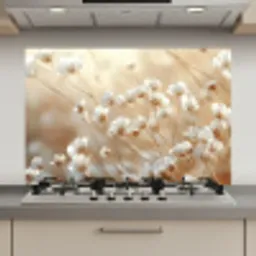 Wilde - Bloemen - Wit keuken achterwand spatscherm klein -3d_website