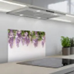 Blauwe regen - Bloemen - Paars keuken achterwand spatscherm klein -3d_schuin