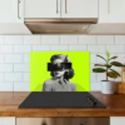 Vrouw - Sterrenhemel - Groen keuken achterwand spatscherm klein -sfeer2